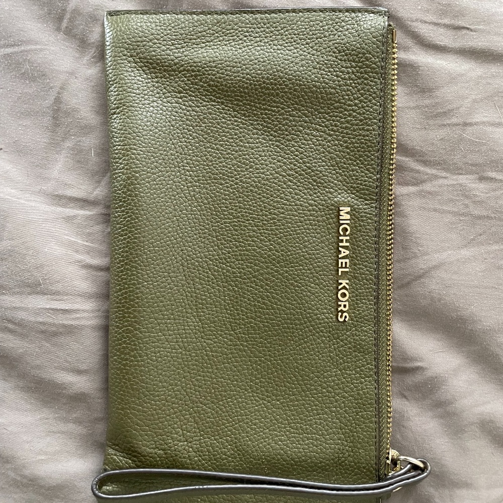 Michael Kors leather wristlette.